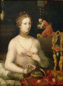 彼女のトイレでの女性、1855-95